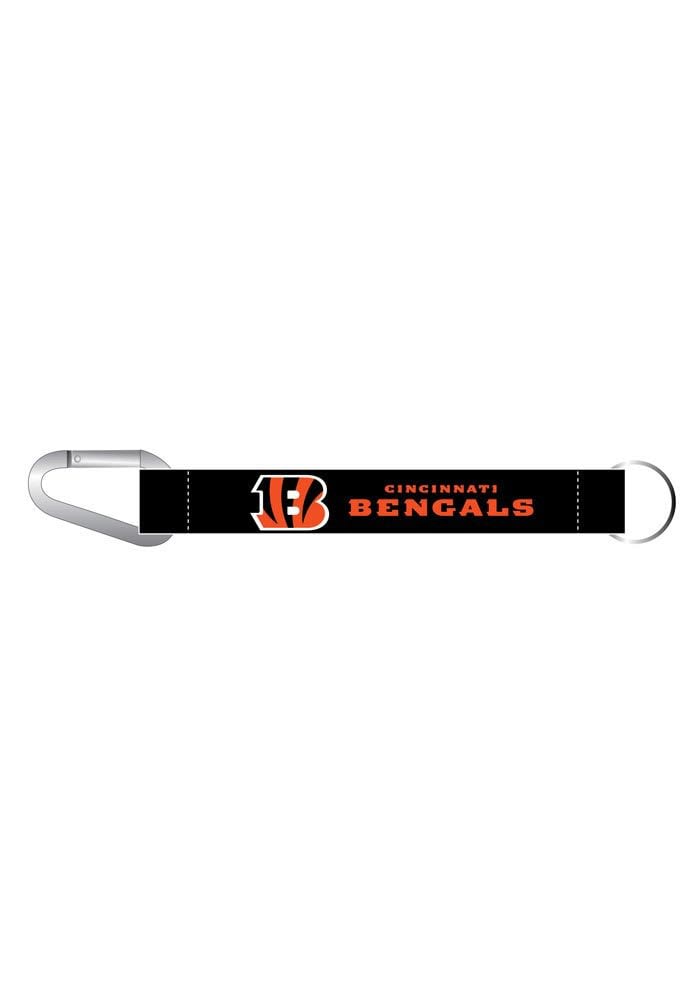 BENGALS REFLECTIVE CARABINER LANYARD KEYCHAIN