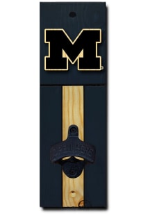 Yellow Michigan Wolverines Wall Mount Bottle Opener Bottle Opener