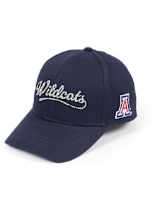 Arizona Wildcats Navy Blue Bling Ponyback Womens Adjustable Hat