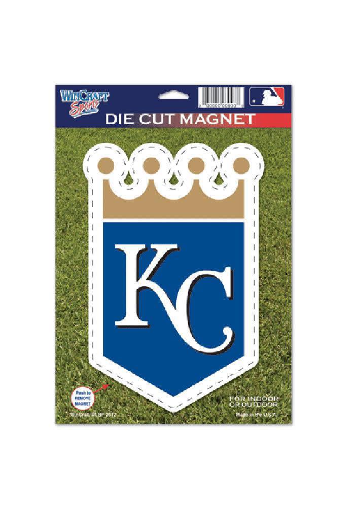 Kansas City Royals Die Cut Car Magnet - Blue