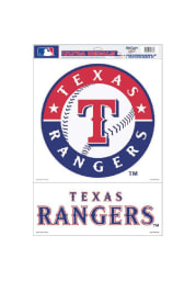 Texas Rangers 11x17 Multi-Use Auto Decal - Red