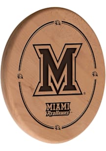 Miami RedHawks Laser Engraved Sign - Brown