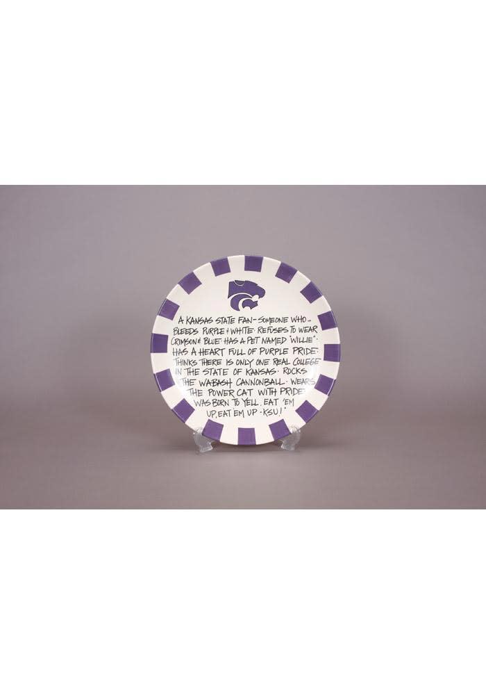 K-State Wildcats Definition Round Plate