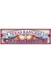 Texas Rangers Wood Sign