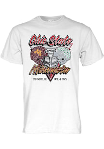 Ohio State Buckeyes Football Football vs Minnesota Gophers Short Sleeve T Shirt - White