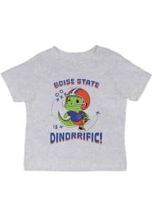 Vive La Fete Boise State Broncos Infant Dino-Riffic Short Sleeve T-Shirt Grey