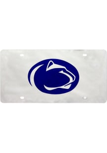 Penn State Nittany Lions Silver  Silver Mascot Logo License Plate