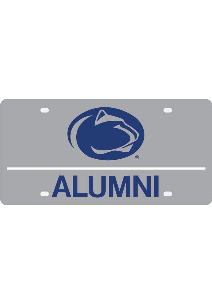 Penn State Nittany Lions Silver Alumni Car Accessory License Plate