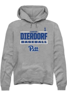 Carter Dierdorf Rally Mens Graphite Pitt Panthers NIL Stacked Box Player Hood
