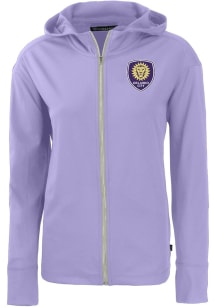 Cutter and Buck Orlando City SC Womens Lavender Daybreak Light Weight Jacket