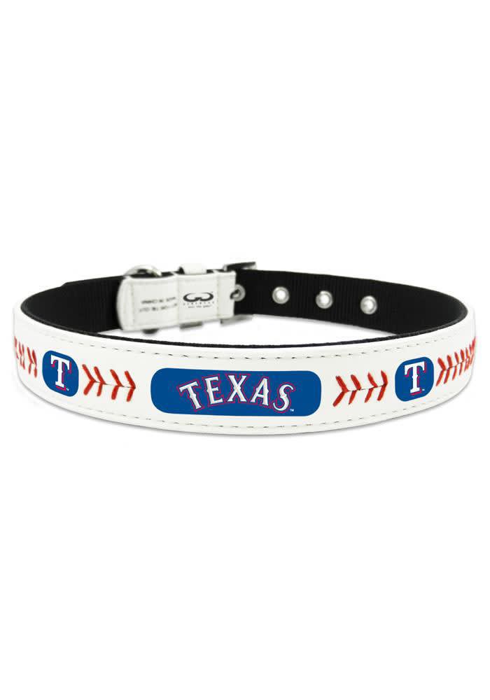 Texas Rangers Classic Leather Pet Collar