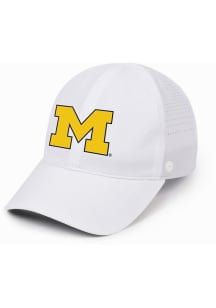 Performance Ponyback Michigan Wolverines Womens Adjustable Hat - White