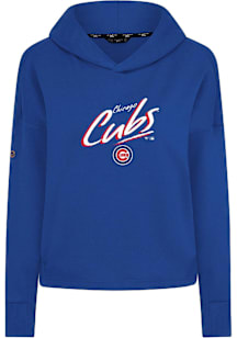 Levelwear Chicago Cubs Womens Blue Sweet Sizzle Hooded Sweatshirt