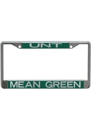 North Texas Mean Green Chrome License Frame