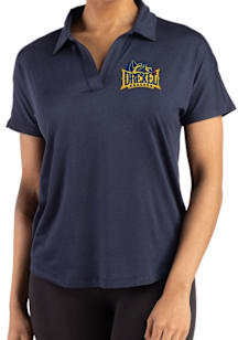 Womens Drexel Dragons Navy Blue Cutter and Buck Coastline Short Sleeve Polo Shirt