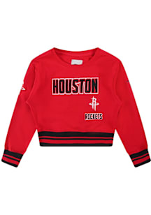 Pro Standard Houston Rockets Toddler Red Retro Classics Long Sleeve Crew T Shirt