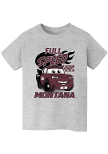 Vive La Fete Montana Grizzlies Youth Grey Full Speed Short Sleeve T-Shirt
