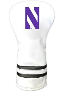 White Northwestern Wildcats Vintage Driver Golf Headcover