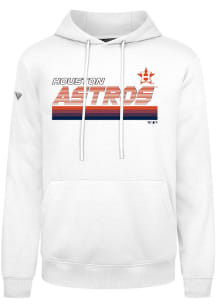 Levelwear Houston Astros Mens White Podium Breaker Long Sleeve Hoodie