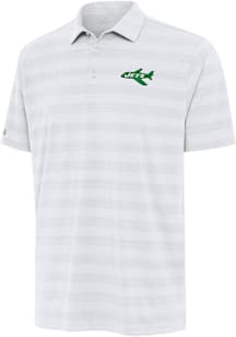 Antigua New York Jets Mens White Classic Tunnel Short Sleeve Polo