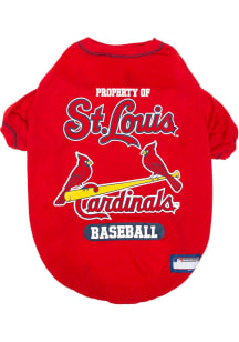 St Louis Cardinals Team Logo Pet T-Shirt