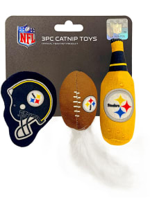 Pittsburgh Steelers 3 Pk Catnip Pet Toy