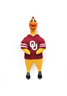Oklahoma Sooners Rubber Chicken Pet Toy