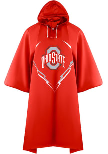 Red Ohio State Buckeyes Premium Poncho