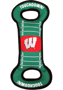 Red Wisconsin Badgers Field Tug Pet Toy