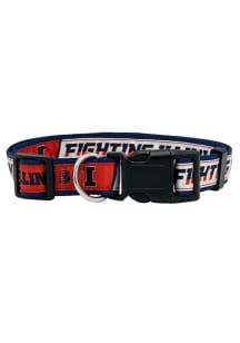 Orange Illinois Fighting Illini Satin Pet Collar