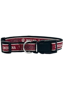 Red Indiana Hoosiers Satin Pet Collar