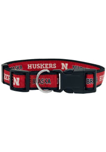 Red Nebraska Cornhuskers Satin Pet Collar