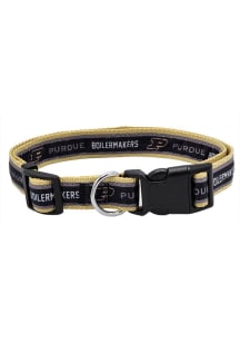 Black Purdue Boilermakers Satin Pet Collar