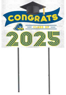 Delaware Fightin' Blue Hens KH Sports Fan Class of 2025 graduation graphic Yard Sign - White