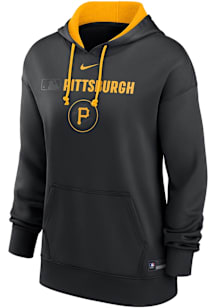 Nike Pittsburgh Pirates Womens Black Authentic Collection City Connect Hooded Sweatshirt