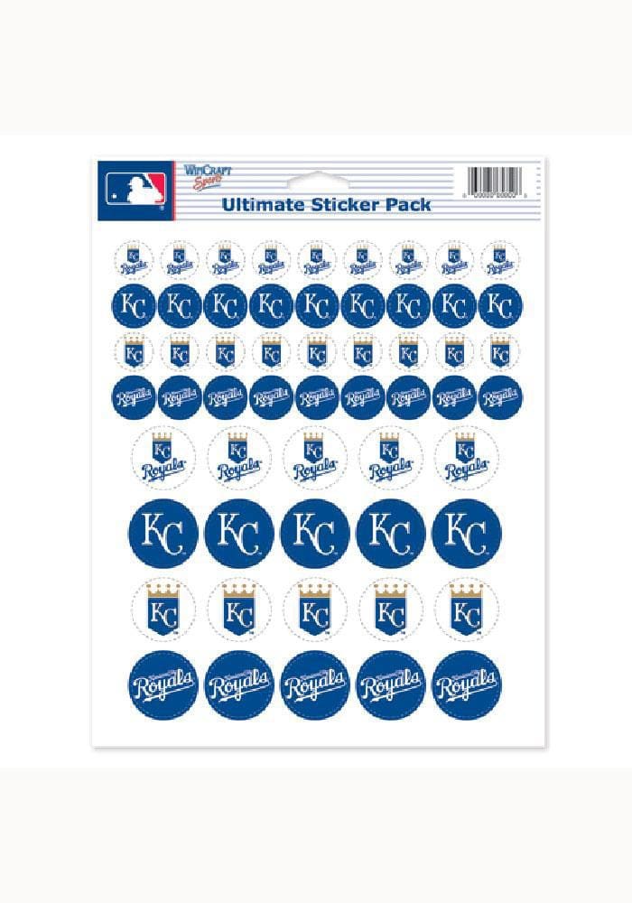 Kansas City Royals 8.5x11 Sheet of Stickers