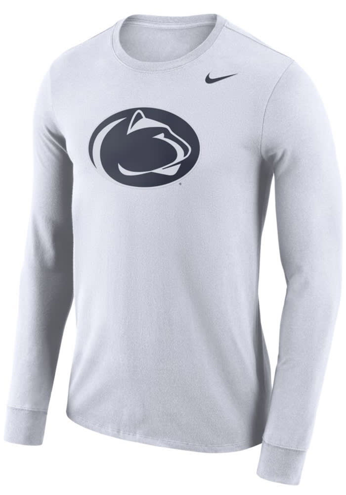 Nike Penn State Nittany Lions White Logo Long Sleeve T Shirt