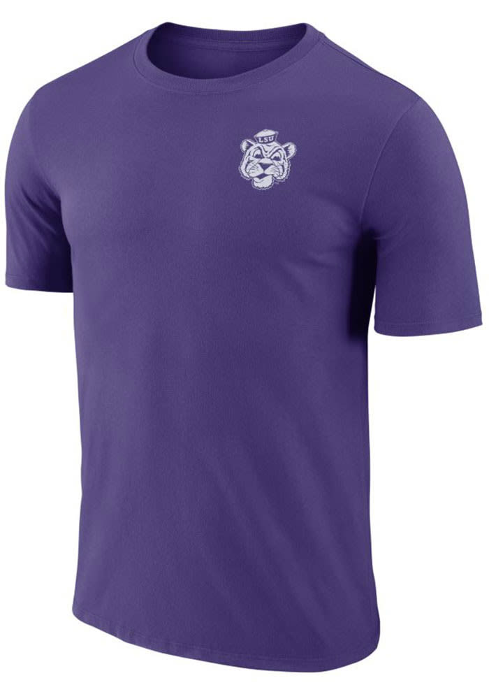 LSU Tigers Purple Crew Stadium Short Sleeve T Shirt
