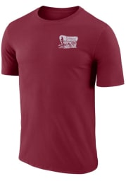 Oklahoma Sooners Crimson Crew Stadium Short Sleeve T Shirt