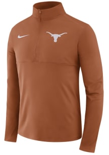 Nike Texas Longhorns Mens Burnt Orange Core Long Sleeve 1/4 Zip Pullover