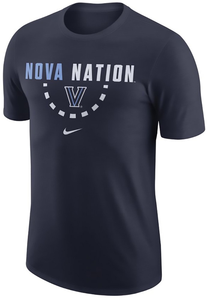 Nike Villanova Wildcats Navy Blue Team Short Sleeve T Shirt