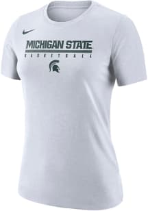 Nike Michigan State Spartans Womens White Basketball Practice Legend T-Shirt