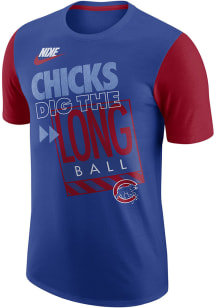 Nike Chicago Cubs Blue Chicks Dig Short Sleeve T Shirt