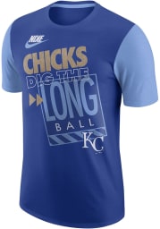 Nike Kansas City Royals Blue Chicks Dig Short Sleeve T Shirt