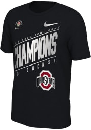 Nike Ohio State Buckeyes Black 2019 Rose Bowl Champions Short Sleeve T Shirt