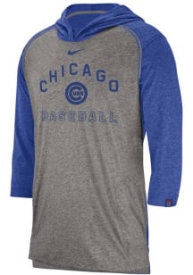 Nike Chicago Cubs Mens Grey Flux Fashion Hood