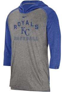 Nike Kansas City Royals Mens Grey Flux Fashion Hood