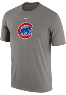 Chicago Cubs Grey Logo Legend Short Sleeve T Shirt