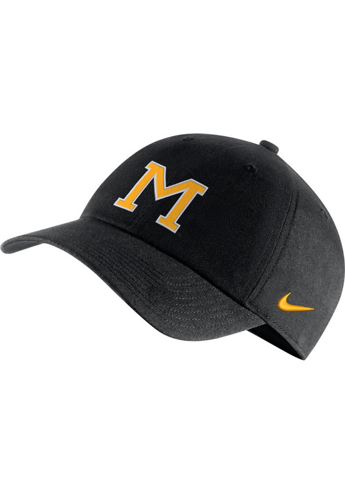 Nike Missouri Tigers Skinny M Heritage 86 Logo Adjustable Hat - Black