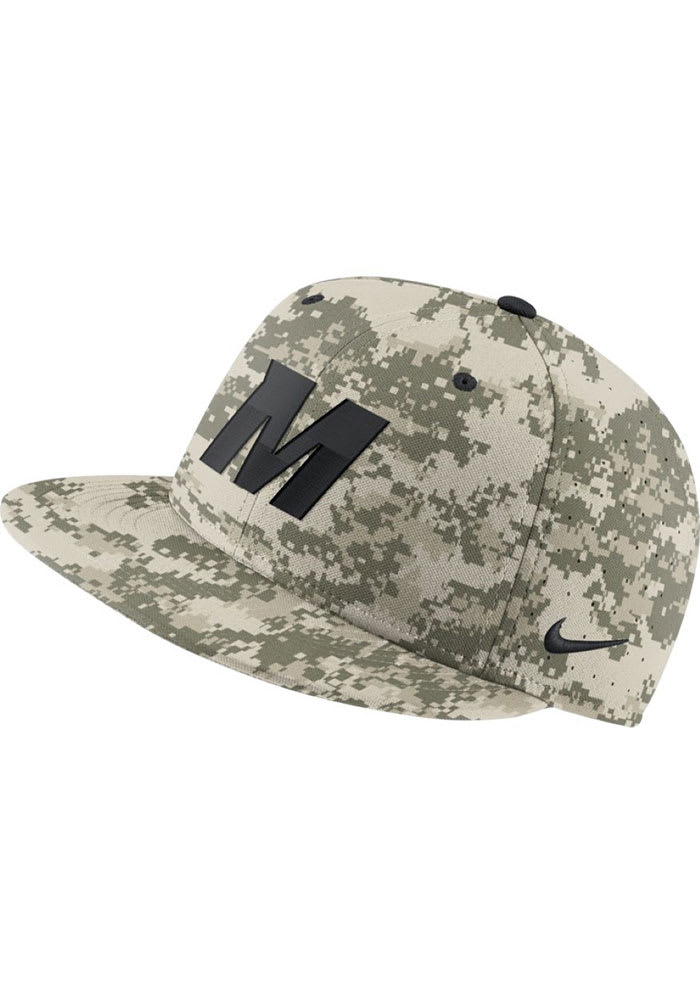 Nike Missouri Tigers Mens Green Aero True Baseball Fitted Hat